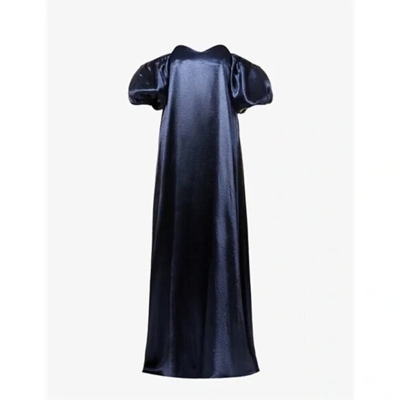 New Caroline Constas Palmer Off The Shoulder Navy Maxi Dress Evening Gown NWT XS - Picture 7 of 10